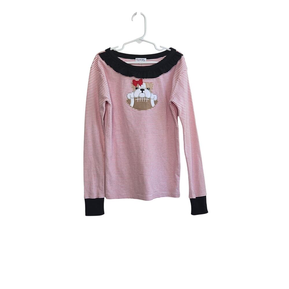 Georgia Bulldog Girls Pajama Top By Magnolia Baby. Size 12